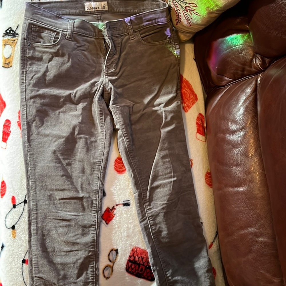Old Navy, Size L, Corduroy pants in Gray